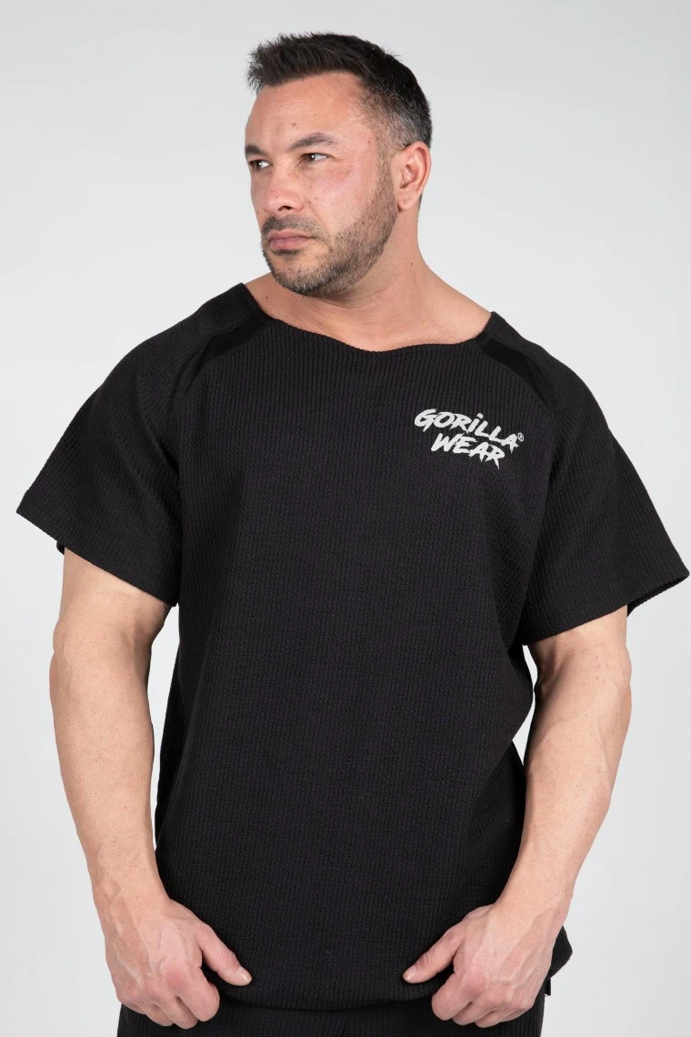 Augustine Old School Workout Top - Black - Image 1