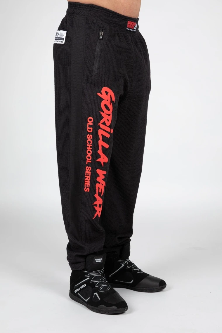 Augustine Old School Pants - Black/Red - Image 1
